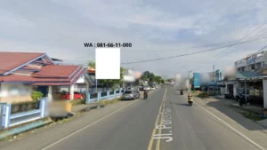 1.  Jl. Poros Palopo - Makassar ( Baliho )